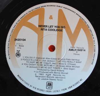 LP Rita Coolidge: Never Let You Go 425996