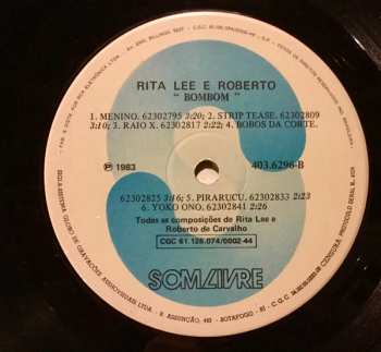 LP Rita Lee & Roberto: Bombom 416183