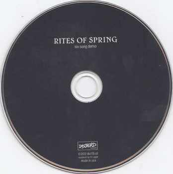 CD Rites Of Spring: Six Song Demo 268513