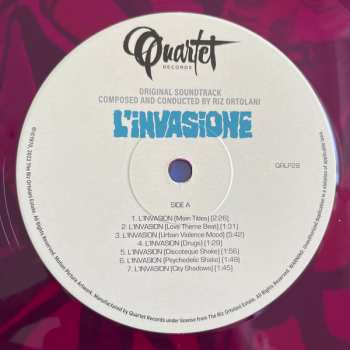 LP Riz Ortolani: L'Invasione (Original Motion Picture Soundtrack) LTD | CLR 356556