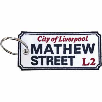 Merch Road Sign: Klíčenka Mathew Street, Liverpool Sign 