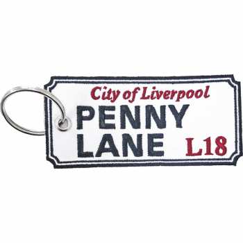 Merch Road Sign: Klíčenka Penny Lane, Liverpool Sign 