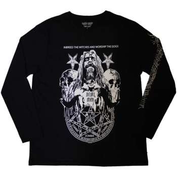 Merch Rob Zombie: Rob Zombie Unisex Long Sleeve T-shirt: Devil Man (sleeve Print) (xx-large) XXL