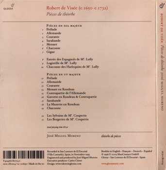 CD Robert de Visée: Pieces De Theorbe 122527