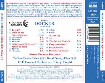 CD Robert Docker: Three Contrasts • Scènes De Ballet • Pastiche Variations 314248