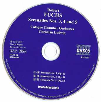 CD Robert Fuchs: Serenades Nos. 3, 4 And 5 116319