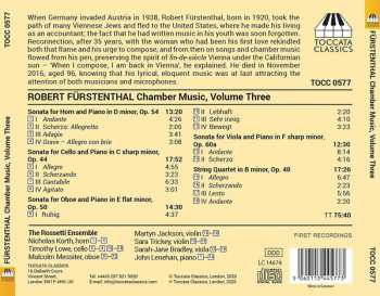 CD Robert Fürstenthal: Chamber Music, Volume Three 342847