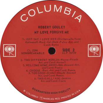LP Robert Goulet: My Love Forgive Me 535549