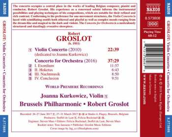 CD Robert Groslot: Concerto For Orchestra; Violin Concerto 121775