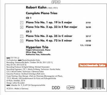 2CD Robert Kahn: Complete Piano Trios 114115