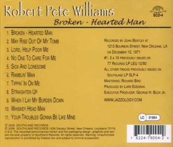 CD Robert Pete Williams: Broken-Hearted Man 294220