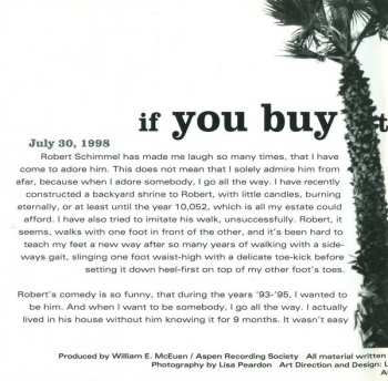 CD Robert Schimmel: If You Buy This CD, I Can Get This Car