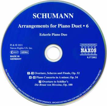 CD Robert Schumann: Arrangements For Piano Duet • 6 329174