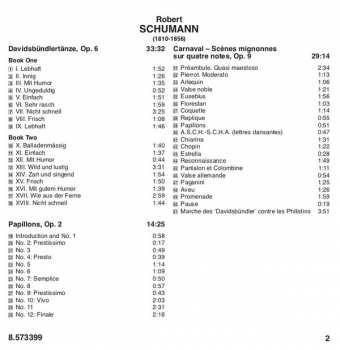 CD Robert Schumann: Carnaval / Davidsbündlertänze / Papillons  115789
