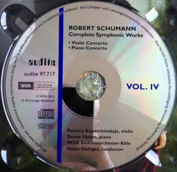 CD Robert Schumann: Complete Symphonic Works Vol. IV 314935