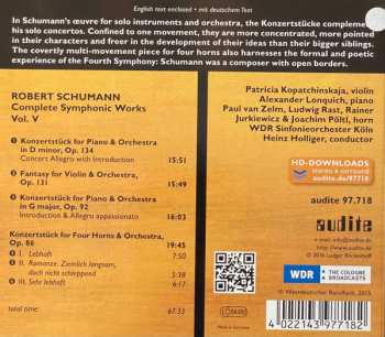 CD Robert Schumann: Complete Symphonic Works: Vol V 430460