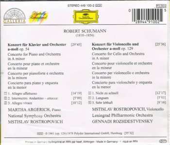 CD Robert Schumann: Klavierkonzert - Cellokonzert 44912
