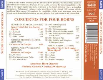 CD Robert Schumann: Concertos For Four Horns 330440