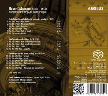 SACD Robert Schumann: Complete Works For Pedal Piano Or Organ DIGI 447134