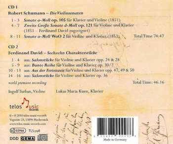 2CD Robert Schumann: Die Drei Violinsonaten, Sechzehn Charakterstücke 155864