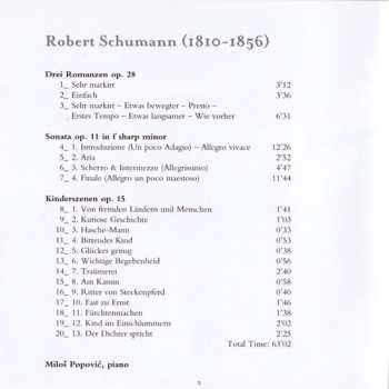 CD Robert Schumann: Drei Romanzen Op. 28 - Sonata Op. 11 - Kinderszenen Op. 15 292636