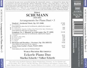 CD Robert Schumann: Arrangements For Piano Duet, Vol. 3 408167