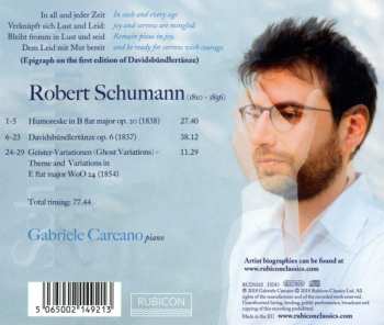 CD Robert Schumann: Humoreske, Davidsbündlertänze ·  241612
