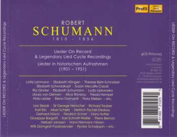 4CD Robert Schumann: Lieder On Record & Legendary Lied Cycle Recordings Vol. 2 365837
