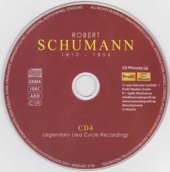 4CD Robert Schumann: Lieder On Record & Legendary Lied Cycle Recordings Vol. 2 365837