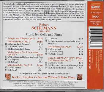 CD Robert Schumann:  Music For Cello And Piano 319479