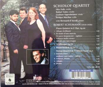 CD Robert Schumann: Piano Quintet In E Flat / Arabesque / Blumenstück / String Quartet In A Minor 324605