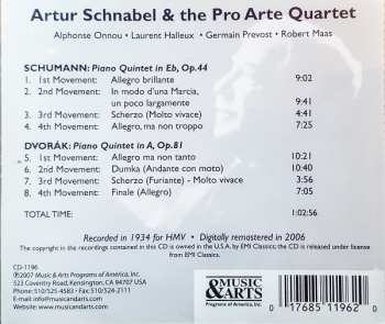CD Robert Schumann: Piano Quintet In E♭, Op. 44 • Piano Quintet In A, Op. 81 –  325831