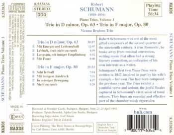 CD Robert Schumann: Piano Trios, Volume 1 - Trio No. 1 In D Minor • Trio No. 2 In F Major 326108
