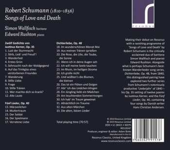 CD Robert Schumann: Songs Of Love And Death 315868