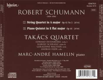 CD Robert Schumann: String Quartet Op 41 No 3 • Piano Quintet Op 44 313872