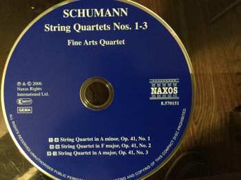 CD Robert Schumann: String Quartets Nos. 1-3 127544