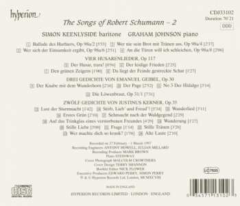 CD Robert Schumann: The Songs Of Robert Schumann – 2 326769