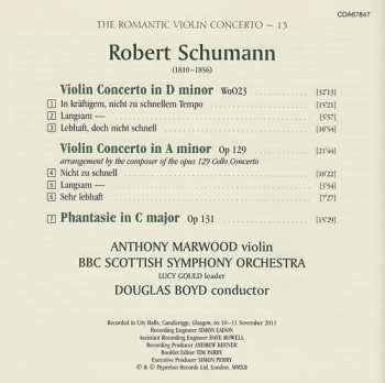CD Robert Schumann: Violin Concertos · Phantasie 358243