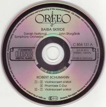 CD Robert Schumann: Violinkonzerte / Phantasie 188845