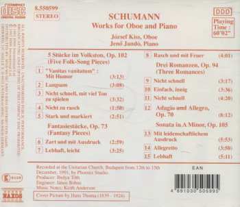 CD Robert Schumann: Works For Oboe And Piano 423581