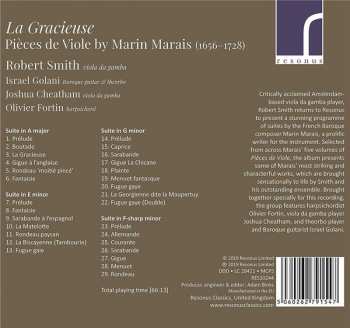 CD Robert Smith: La Gracieuse: Pièces de Viole By Marin Marais 288550