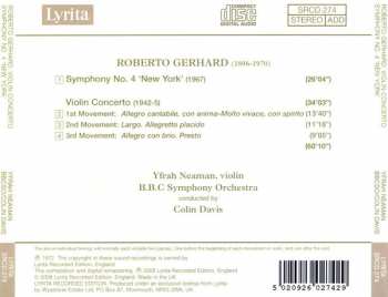 CD Roberto Gerhard: Symphonie N°4 "New York" / Violon Concerto  326201