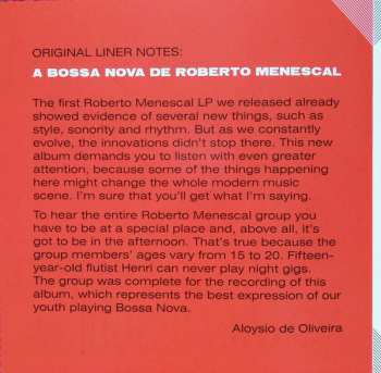 CD Roberto Menescal E Seu Conjunto: A Nova Bossa Nova LTD | DIGI 111407