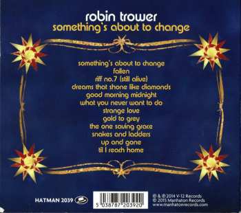 CD Robin Trower: Something's About To Change DIGI 33450