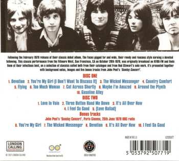 2CD Rod Stewart: Live At The Fillmore 1970