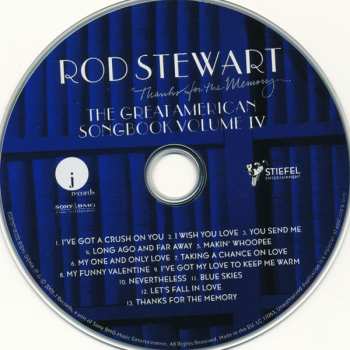 CD Rod Stewart: Thanks For The Memory... The Great American Songbook Volume IV 14659