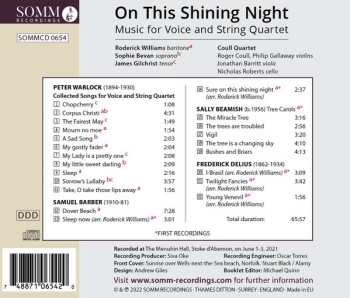 CD Roderick Williams: On This Shining Night: Music For Voice And String Quartet 497964
