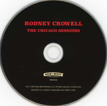 CD Rodney Crowell: The Chicago Sessions DIGI 467981