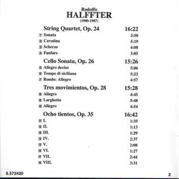 CD Rodolfo Halffter: Chamber Music • 3 498053