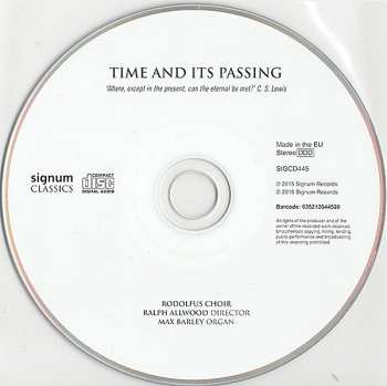 CD The Rodolfus Choir: Time and Its Passing 393677
